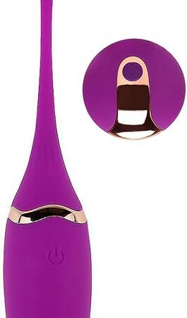 Honeypleasures Fish Tail Vibrating Egg with Wireless Remote, 10 Speed for G-Spot Stimulation (Purple)