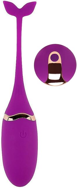 Honeypleasures Fish Tail Vibrating Egg with Wireless Remote, 10 Speed for G-Spot Stimulation (Purple)