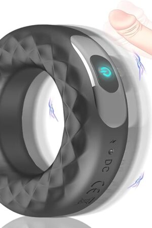 Cock Ring Vibrating Penis Rings Adult Male Sex Toy with 10 Vibration Modes Male Delayed Orgasm Toys for Men G spot Vibrator Dildo Sex Toys & Games for Couples