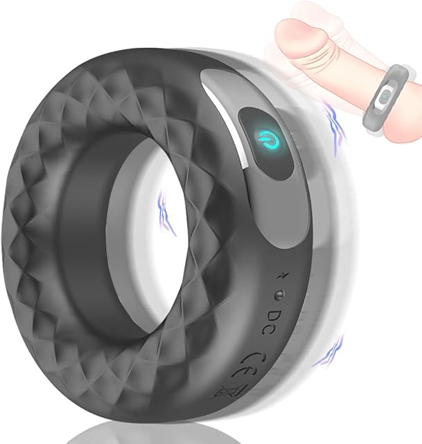Cock Ring Vibrating Penis Rings Adult Male Sex Toy with 10 Vibration Modes Male Delayed Orgasm Toys for Men G spot Vibrator Dildo Sex Toys & Games for Couples
