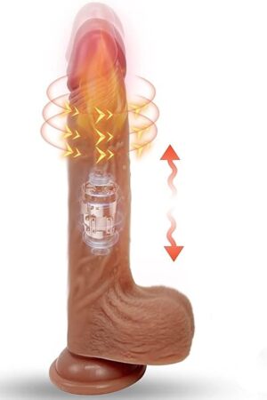 8.7 Inch Realistic Dildo Vibrator for Women, Thrusting Heating 10 Vibrating Modes Silicone Penis Dildo Adult Sex Toys with Strong Suction Cup
