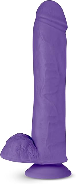 Eden Adult Sex Toys - Realistic Dual Density Dildo - 11.5 Inch Large - Flexible Shaft Big Cock with Strong Suction Cup for Hand-Free Play - Huge Thick G-spot Anal Dildo for Women Men Couples - Purple