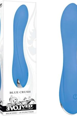 Evolved Love Is Back - Blue Crush - Petite Rechargeable Silicone 10 Function Vibrator - Blue