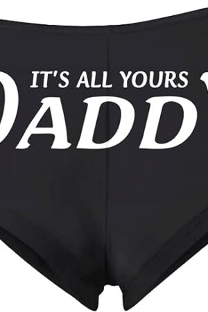 Cum in Me Daddy Sexy Slutty Underwear Panties Women's Booty Shorts