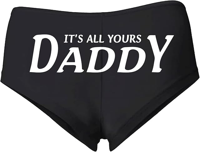 Cum in Me Daddy Sexy Slutty Underwear Panties Women's Booty Shorts