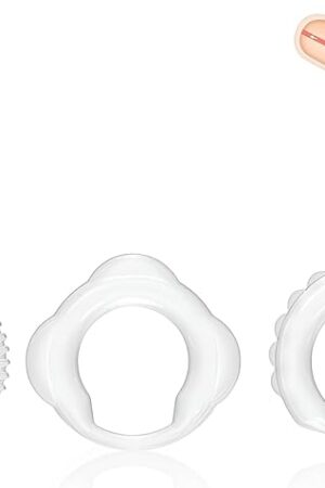 FST Cock Ring 3 Pcs Penis Rings Penis Extender for Delayed Ejaculation Adult Sex Toys for Men (S)