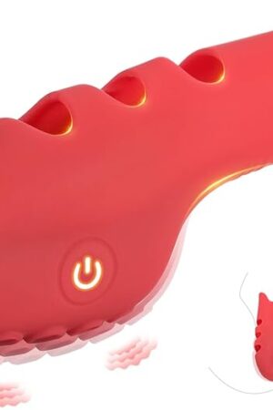 Finger Vibrator Female Sex Toys for Women, Mini Vibrator, Red Forceful Silicone G-Spot Clitoral Nipple Stimulator, Aterori Adult Toys with 10 Vibration Modes for Adult Sex Toy & Games