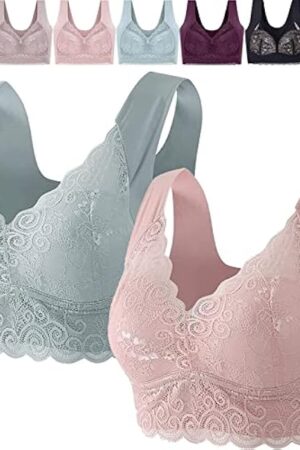 Healthfit Women Sexy No Underwire Push-up Lace Bra