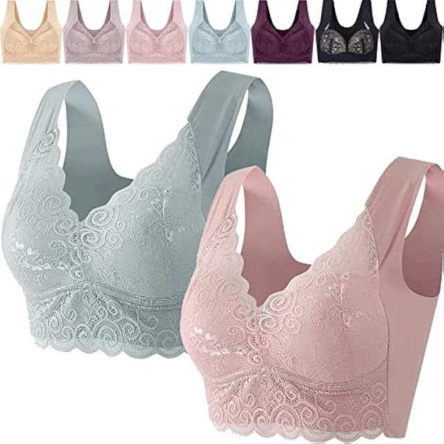 Healthfit Women Sexy No Underwire Push-up Lace Bra