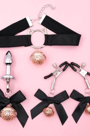 Anal Sex Toy Beads Small Bell Butt Plug Prostate Massager Ring Unisex G Spot Anal Sex Toy Expander Dildo Thrusting Toys with Small Bell