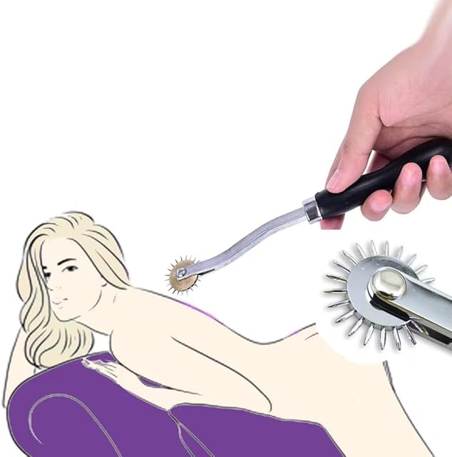 Erotic Stainless Steel Pinwheel BDSM Sex Roller Nipple Breast Spikes Fetish Tongue Stimulator Adult Roleplay Games Sex Toys