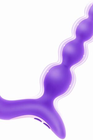 Adult Toys Vibrating Anal Beads Butt Plug, Female Male Couples Sex Toys Anal Vibrators, Men Prostate Massager Wand Sex Novelties, G Spot Vibrater Sexual Pleasure Tools for Women (Dark Purple)