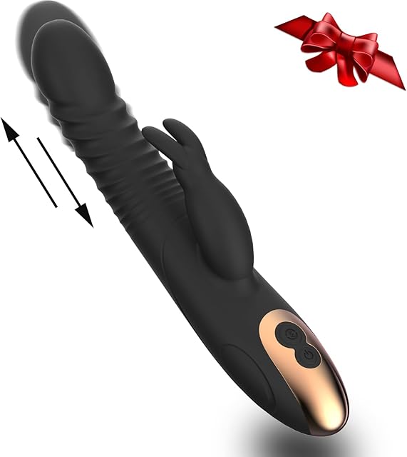 Black Realistic Rabbit Ears Adult for Women Today Waterproof Automatic Electric Adult Toys Machine Powerful Quiet Modes Pleasure Toys for Women Games