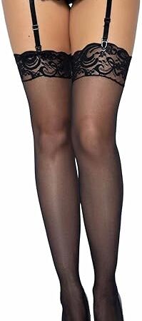 Women's Lace Top Sheer Thigh Highs