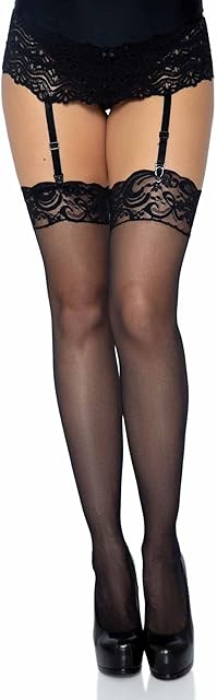 Women's Lace Top Sheer Thigh Highs