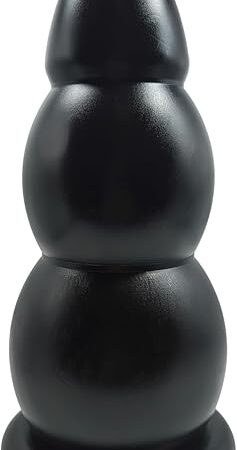 10.03" Super Huge Thick Anal Butt Plug Anal Beads Giant Anal Sex Trainer Anal Plugs Strong Suction Cup Big Butt Plugs Sex Toys for Advanced Anal Player Large Anal Training Toy PMZLHFD (Black)
