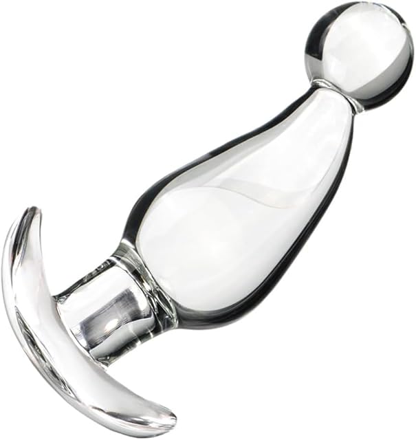 Butt Plug,Crystal Glass Prostate Uterus Trainer,Anal Plug Trainer,Bomb Bum Plug,Anal Expander Training Sex Toys,Anal Masturbation for Beginner Advanced Adult Men Women Gay and Couples