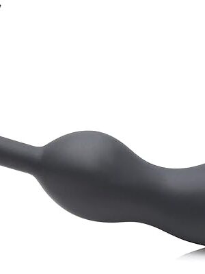 HEAVY HITTERS Premium Silicone Weighted Prostate Plug - Small, Black