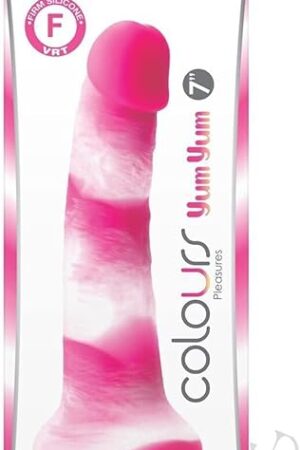 Colours Pleasures Yum Yum 7 Inches Dildo - Pink