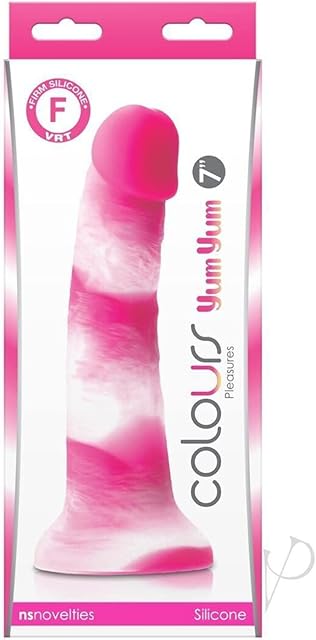 Colours Pleasures Yum Yum 7 Inches Dildo - Pink