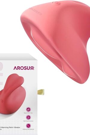 Finger Vibrator Rabbit Sex Toy - Rabbit Vibrator Clitoral Stimulator with Finger-Fins & 10 Vibrations, Heating Mini Palm Vibrator for Clit Vulva Nipple Stimulation, Adult Sex Toys for Women Couples