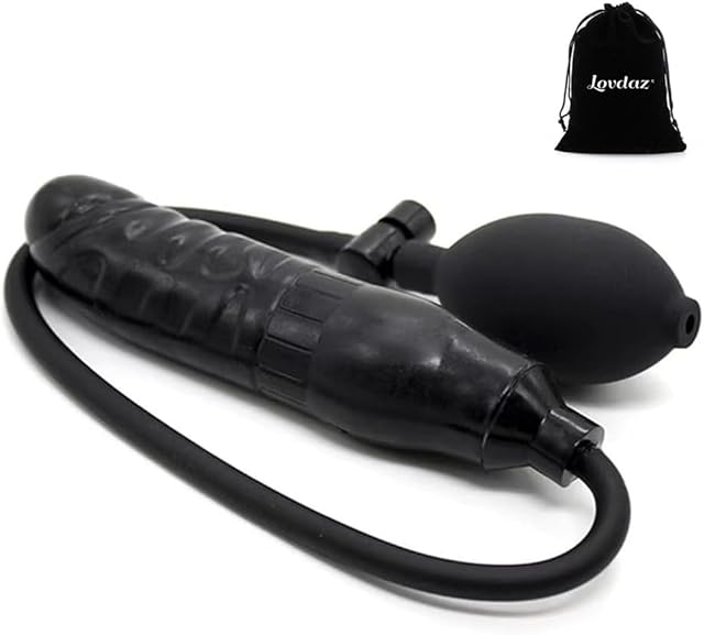 Expand Inflatable Dildo, Body-Safe Medical Grade Waterproof Butt Sex Toy, Anal Plug Sex Toy, Resizable Enema Toy with Balloon Pump & Anal Easy Trainer for Beginner Gays