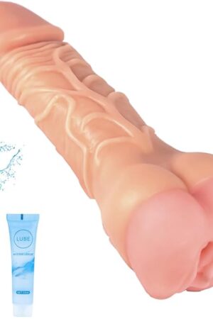 Fengfeiyan-8 Inch Dildo 2 in 1 Realistic Dildo Male Masturbator with Pocket Penis for Men Adult Sex Toys Sex Toys Women Dildo Anal Male Masturbator for Men Gay Couple