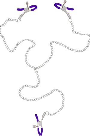 Adjustable Nipple Clamps Pressure Body Nipple Chain for Women Men BDSM Toys for Couple
