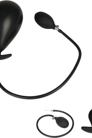 Inflatable Anal/Butt Plug Prostate Massager with Rolling Steel Ball Inside LGBT Flexible Sized Anal Training Set for Erotic Games (Ballon Style)