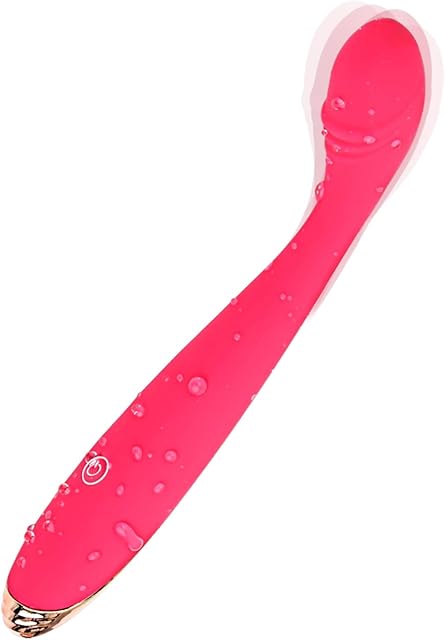 G Spot Dildo Vibrator Waterproof Silicone Personal Massager Finger Vibrator Rechargeable Clitoral Nipple Stimulator 10 Vibration Modes Adult Sex Toy for Women or Couple (Red)