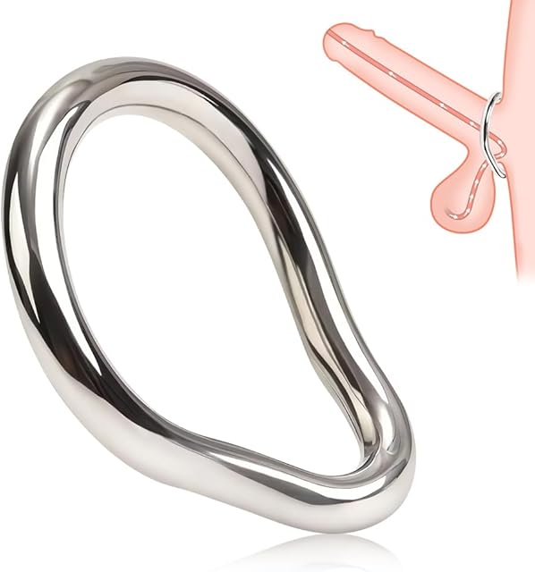 FST Metal Cock Ring Stainless Steel Cock Ring in 7 Sizes Penis Ring for Delay Ejaculation Lasting Erection Smooth Arc Pleasure Ring Erection Rings for Men (177 Inch)