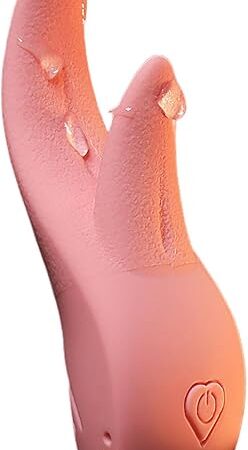Vibrator with 8 Vibration Modes & Heat Function Clitoral Licking Vibrate Realistic G-spot Nipple Massager Sex Toys for Female Masturbation & Couples Foreplay