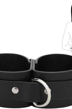 BDSM Bondage Handcuffs Sex Restraints Wrist Cuffs Sex Toys PU Leather Adjustable Adult Fetish SM Games for Couples Women Men