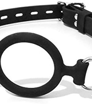 YELO Open Mouth Gag O-ring Gag Restraints, Head Harness Restraint Mouth O-ring Gag Oral Fixation, Adjustable Strap