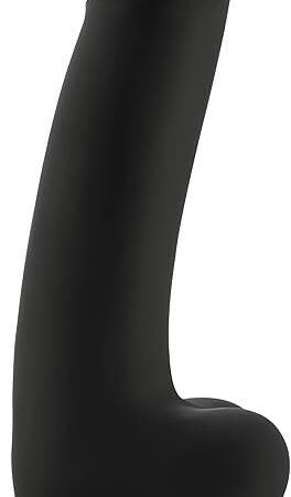 Hismith 11.4'' Smooth Silicone Dildo with KlicLok System - Intact Testicles Huge Dong for Advanced Users - 8.4" Insertable Length, Max Width 2.93" - Amazing Series