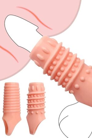 2pcs Penis Ring Set for Male Cock Ring Sleeve Stretchy Penis Rings Sexual Please Enhance Delay Ejaculation Men Penis Enlarge Sex Toys