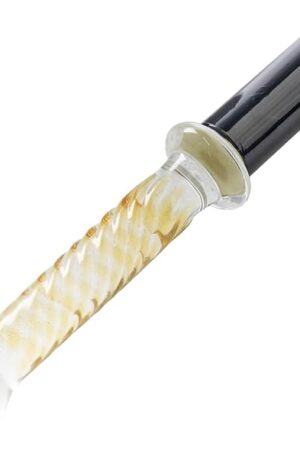 FREDORCH Glass Crystal Dildo Sex Machine Attachments with 3XLR Connector Wireless Adult Toy for Men and Women (15cm/5.9in Length)