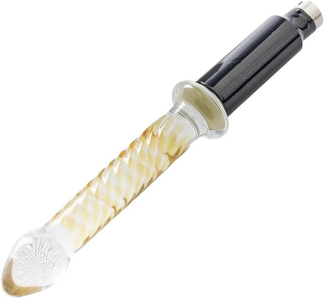 FREDORCH Glass Crystal Dildo Sex Machine Attachments with 3XLR Connector Wireless Adult Toy for Men and Women (15cm/5.9in Length)