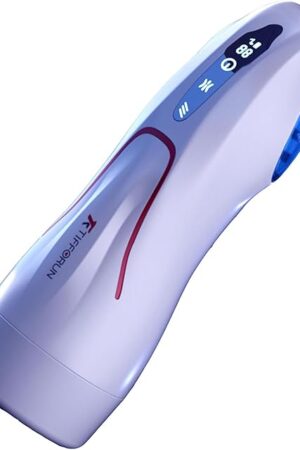 Automatic Male Masturbators Cup, 4-in-1 Masturbation Device for Men with 9 Frequency Vibration, 9 Thrusting Modes, Heating Sex Toy with LCD Control, Made of Medical Silicone, White