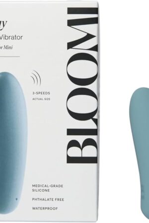 Bloomi Play Mini Massager - Wand Massager Vibrating Clit Stimulation Soft Silicone Ultra Powerful Motor Bullet Vibrators, Rumbling Muscle Relaxing Vibrations Date Night Couples 345" L