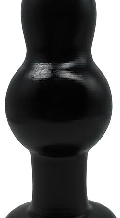 Big Anal Butt Plug with 2 Anal Beads Large Anal Plug Sex Toys with Strong Suction Cup Anal Expander Training Anal Dildo Buttplug for Women Men Couple Soft Dildos Anal Trainer Anal Toy