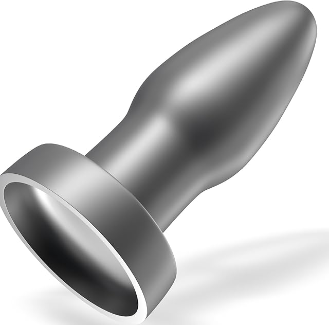 Anal Plug Tapered Shaped Butt Plug with Suction Cup Prostate Massager Dilator Sex Toy for Men Women Masturbation (L)