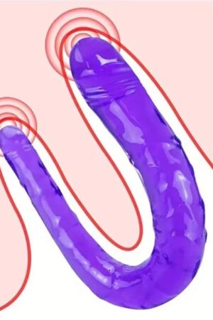 Double Headed Dildo Realistic Ass Dildo Double Dildo Anal Toys Double-Ended Dildo for Beginners Vagina Massager Double Side Dong 2 Head Dildo for Lesbian Women & Gay Men
