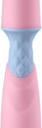 Femme Funn ffix Small Vibrator Wand Massager - Womens Sex Toy Wand with 10 Powerful Vibration Modes - Waterproof, AAA Battery-Operated, Single Button, Wireless Mini Vibrators with Flexible Head (Pink)