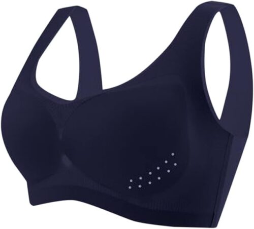 Womens Ultra-Thin Ice Silk Bra Breathable No Underwire Wireless Everyday Bras Seamless Push Up Yoga Bralettes