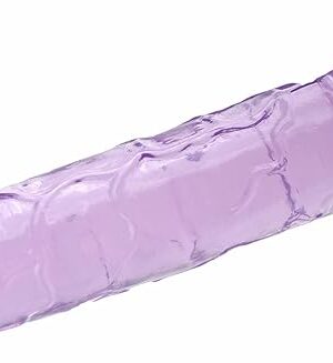75 inch Purple G spot Dildos, Flexible Jelly Anal Plugs Sex Toys for Women, Men