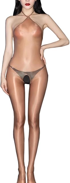Women'S Bodystocking Sheer Full Body Stocking Body Stockings For Women Sexy Neck-Hanging Bodystocking