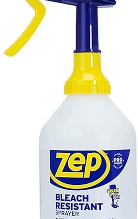 Zep New Bleach Resistant Professional Sprayer 20 Bottle 32 Ounces - 30 Foot Spray, Adjustable Nozzle