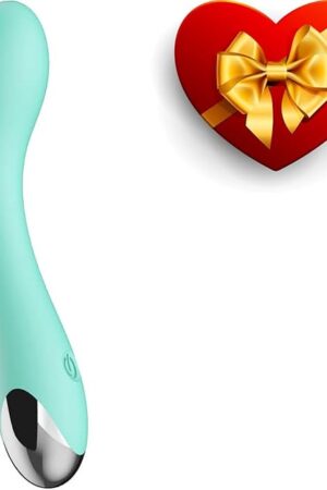 G Spot Vibrator Dildo for Vagina, Clitoral, Anal Stimulation with 10 Vibrations Modes Personal Powerful Quiet Vibrating Massager Rechargeable Waterproof Adult Sex Toy for Women, Men, Couples (Mint)