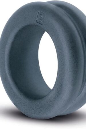 BONERS Ribbed Cock Ring, ? 1.3 inch, Soft TPE Penis Ring for Increased Stamina, Dark Grey